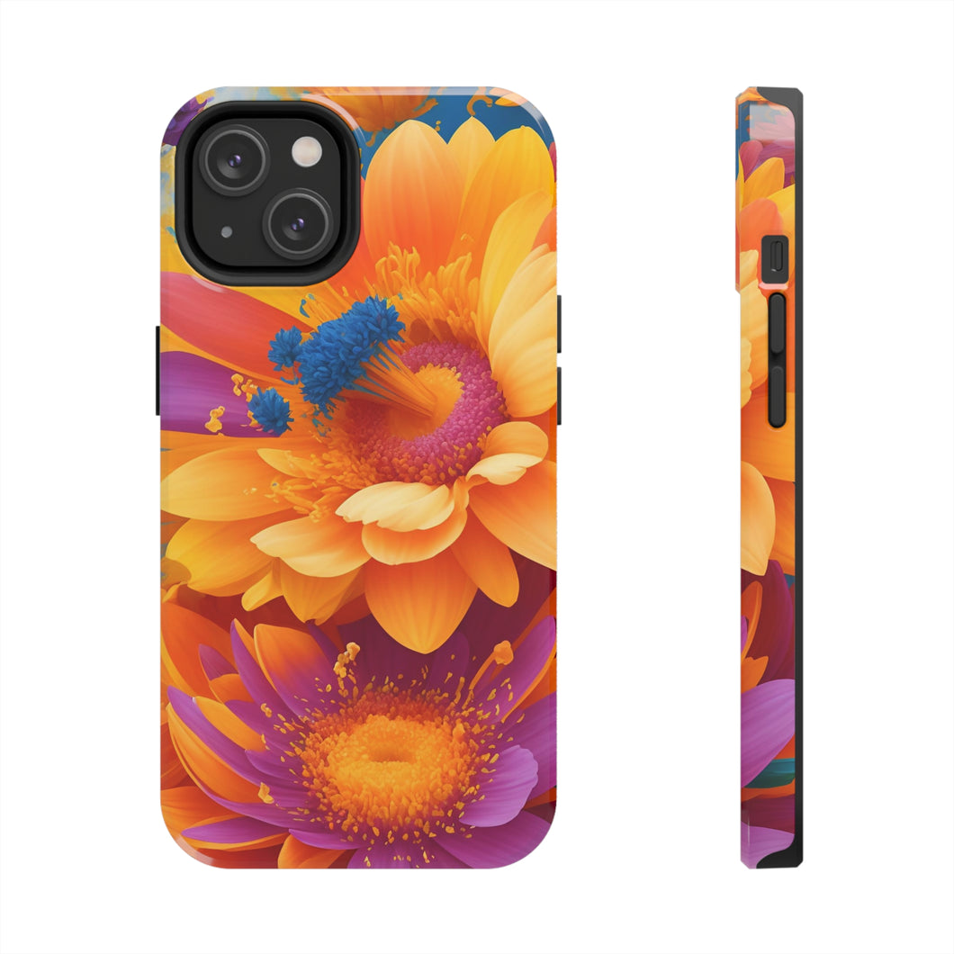 Floral Phone Case - French Inspired - Vibrant and Colorful Design for iPhone