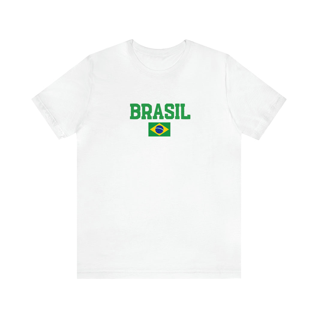 Brasil Flag T-shirt Top - Brazil Soccer Tee, Aesthetic Brazilian Clothes