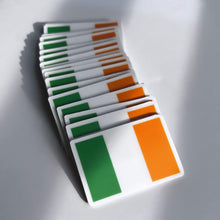 Load image into Gallery viewer, Ireland Flag, Clear Sticker,  2&quot;x1.36&quot;
