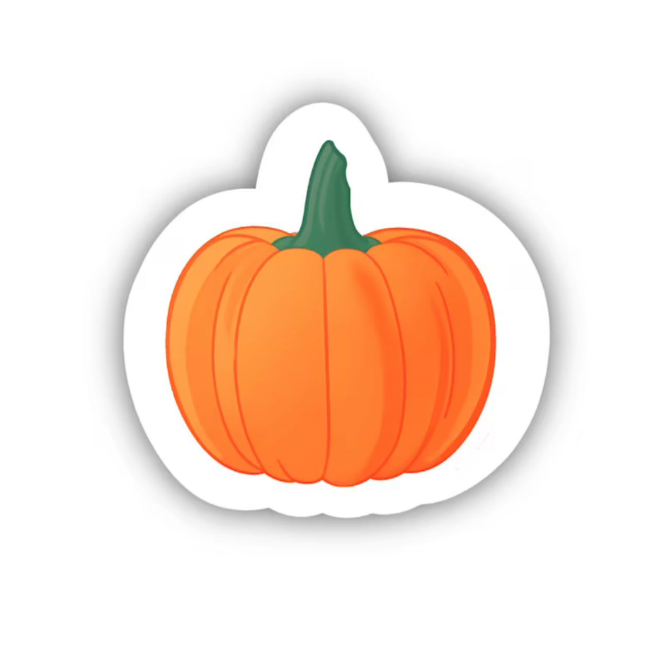 Pumpkin Sticker, 2” length - Fall, Halloween