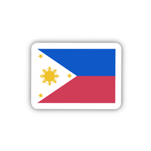 Load image into Gallery viewer, Philippines Flag, Clear Sticker, ~2” length
