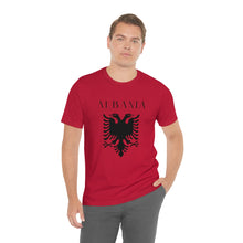 Load image into Gallery viewer, Albanian Eagle T-Shirt - Patriotic Albania Emblem Tee, Unisex Cotton Shirt, Cultural Heritage Apparel, Adult &amp; Youth Sizes
