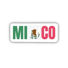 Load image into Gallery viewer, Mexico name word sticker – bold font, waterproof vinyl
