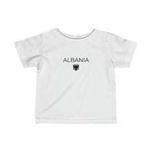 Load image into Gallery viewer, Albanian Eagle Infant Tee - Patriotic Baby Shirt, Albania Symbol, Soft Cotton, Newborn to Toddler Sizes, Cultural Heritage Wear
