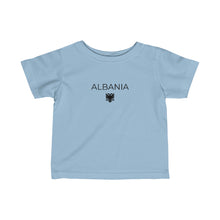 Load image into Gallery viewer, Albanian Eagle Infant Tee - Patriotic Baby Shirt, Albania Symbol, Soft Cotton, Newborn to Toddler Sizes, Cultural Heritage Wear
