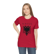 Load image into Gallery viewer, Albanian Eagle T-Shirt - Patriotic Albania Emblem Tee, Unisex Cotton Shirt, Cultural Heritage Apparel, Adult &amp; Youth Sizes
