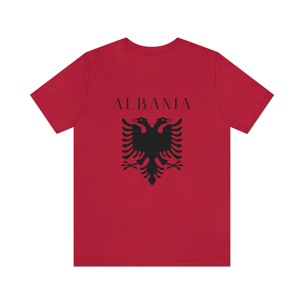 Albanian Eagle T-Shirt - Patriotic Albania Emblem Tee, Unisex Cotton Shirt, Cultural Heritage Apparel, Adult & Youth Sizes