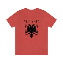 Load image into Gallery viewer, Albanian Eagle T-Shirt - Patriotic Albania Emblem Tee, Unisex Cotton Shirt, Cultural Heritage Apparel, Adult &amp; Youth Sizes
