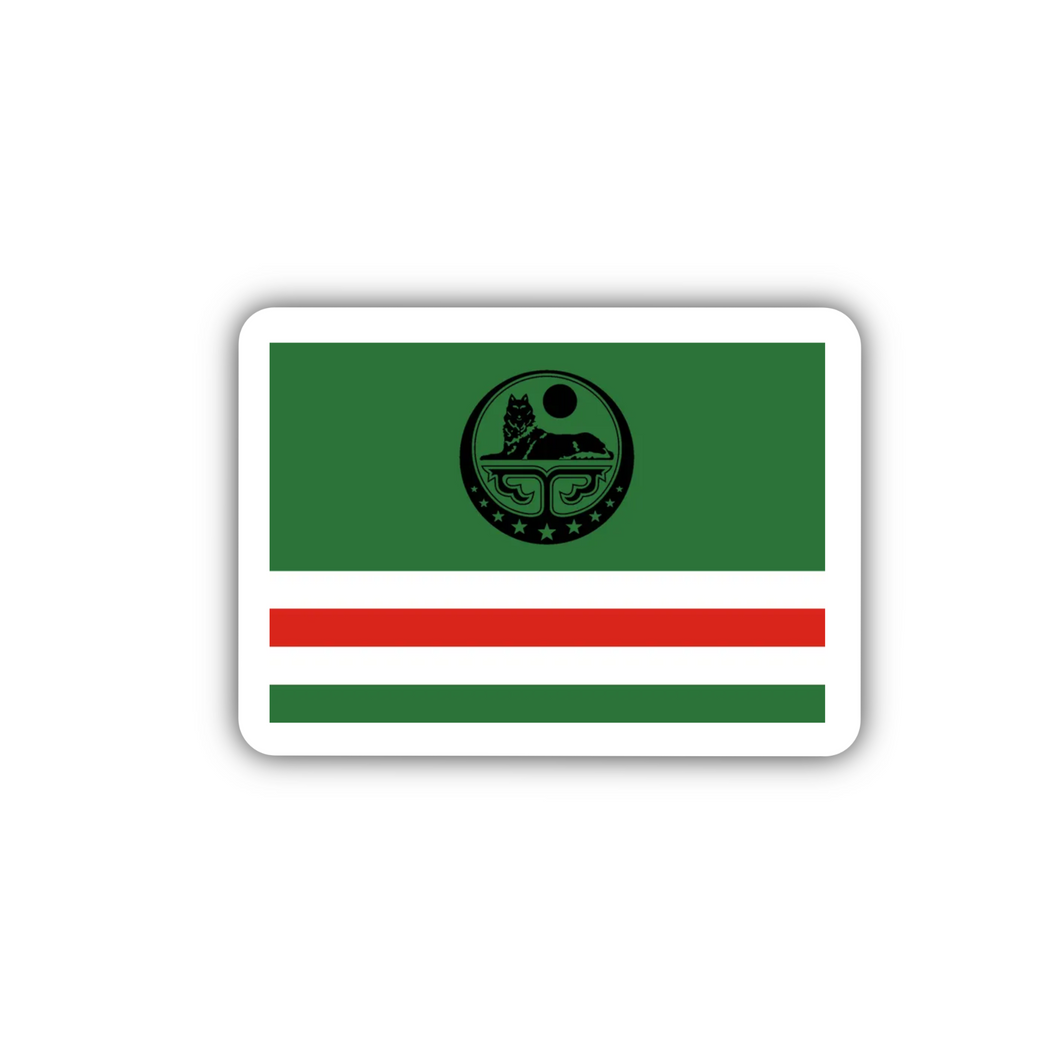 PRE-ORDER Chechnya Flag, Clear Sticker