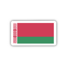 Load image into Gallery viewer, Belarus Flag, Clear Sticker, ~2” length
