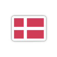 Load image into Gallery viewer, PRE-ORDER Denmark Flag, Clear Sticker
