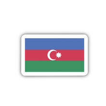 Load image into Gallery viewer, Azerbaijan Clear Sticker - Transparent Vinyl Decal, Patriotic Emblem, Durable, Weatherproof, Ideal for Laptops &amp; Cars, 2-inch
