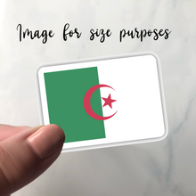 Load image into Gallery viewer, PRE-ORDER Algeria Flag, Clear Sticker
