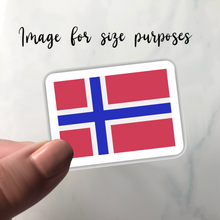 Load image into Gallery viewer, PRE-ORDER Norway Flag, Clear Sticker
