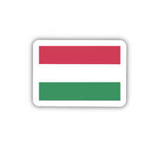 Load image into Gallery viewer, Hungary Flag, Clear Sticker, ~2” length
