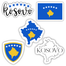 Load image into Gallery viewer, Kosovo Sticker Pack (5)
