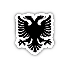 Load image into Gallery viewer, Albanian Eagle Sticker - Waterproof Vinyl Decal, Patriotic Symbol, Cultural Heritage Emblem, Durable, Weatherproof, 2-inch
