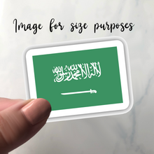 Load image into Gallery viewer, Saudi Arabia Flag, Clear Sticker
