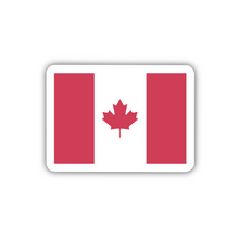 Load image into Gallery viewer, Canada Flag, Clear Sticker, 2” length
