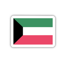 Load image into Gallery viewer, Kuwait Flag, Clear Sticker
