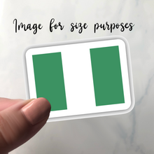 Load image into Gallery viewer, PRE-ORDER Nigeria Flag, Clear Sticker
