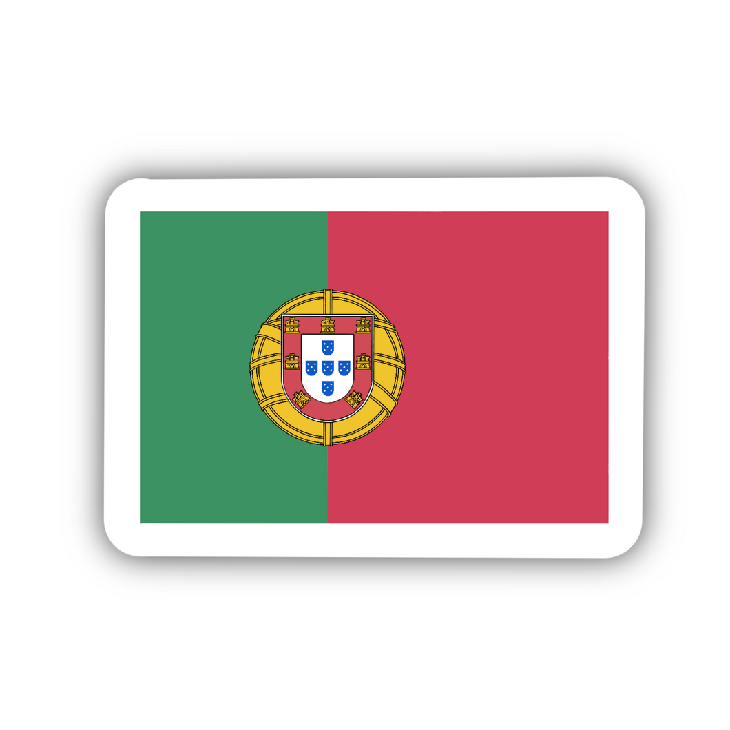 PRE-ORDER Portugal Flag, Clear Sticker