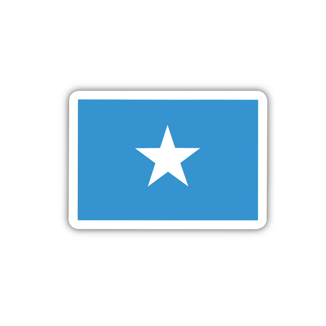 PRE-ORDER Somalia Flag, Clear Sticker