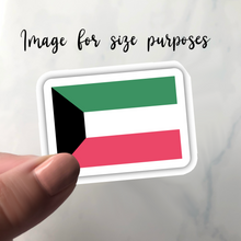 Load image into Gallery viewer, Kuwait Flag, Clear Sticker
