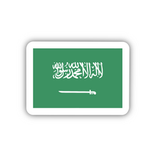 Load image into Gallery viewer, Saudi Arabia Flag, Clear Sticker
