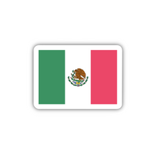 Load image into Gallery viewer, Mexico Flag, Clear Sticker, 2x1.38 in
