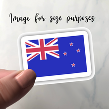 Load image into Gallery viewer, PRE-ORDER New Zealand Flag, Clear Sticker
