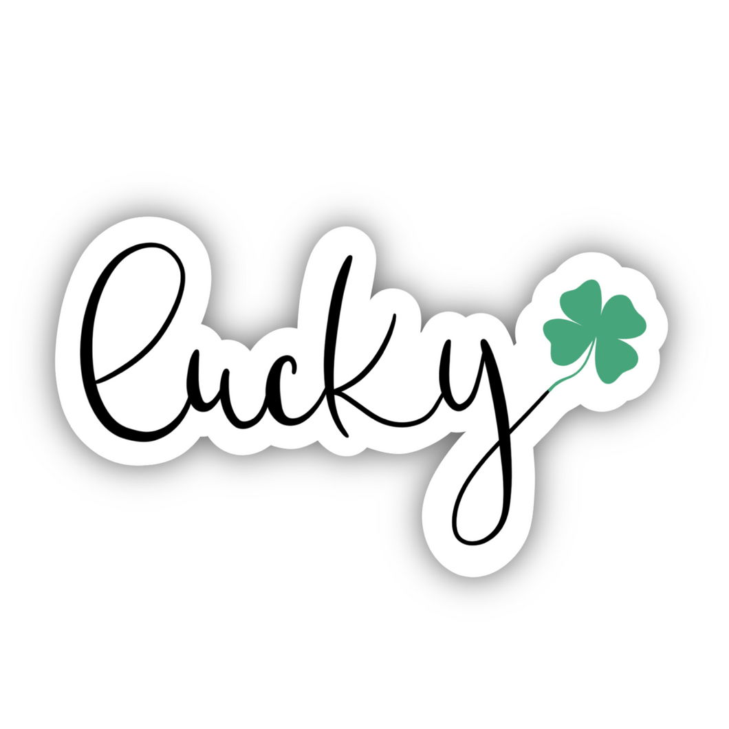 “Lucky” Sticker, 2x1.16 in.