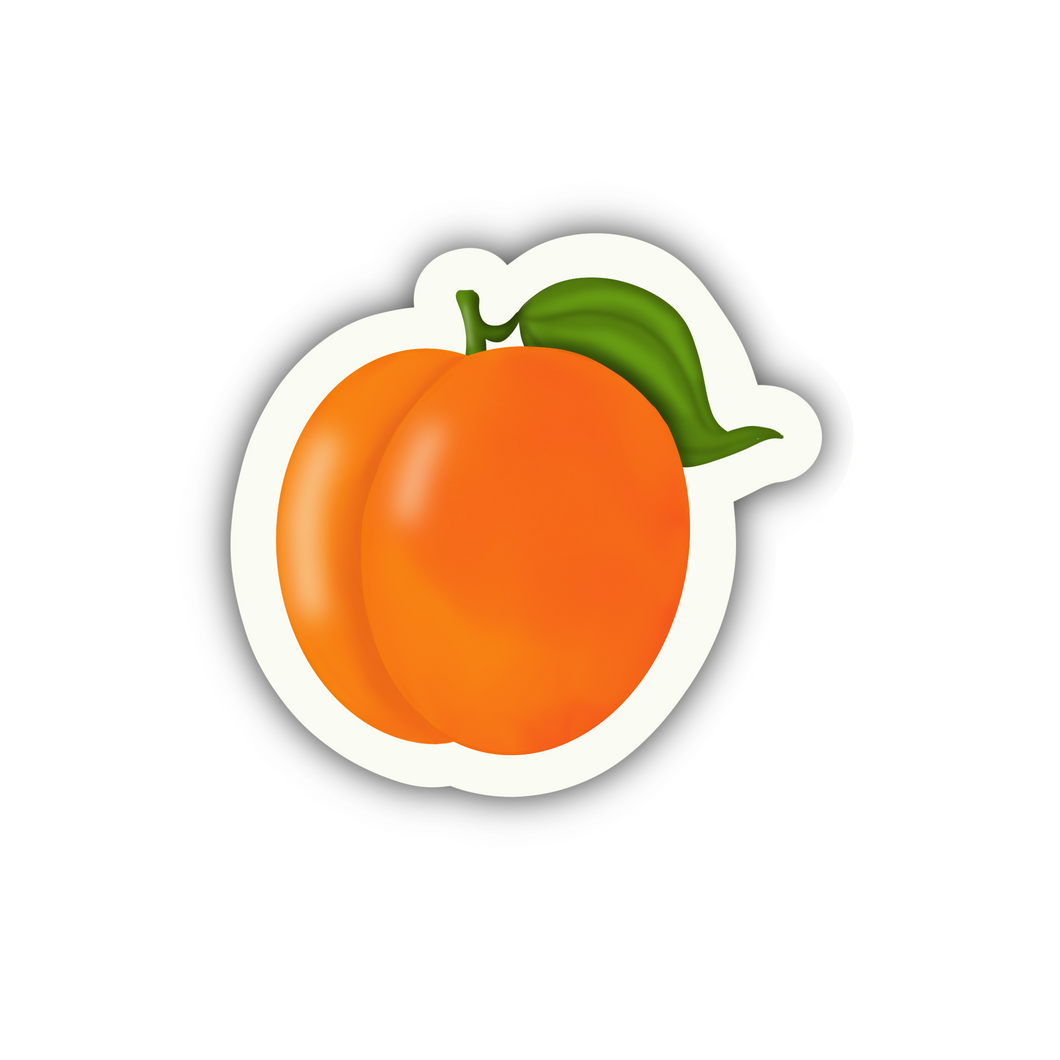 Peach Sticker, 2”