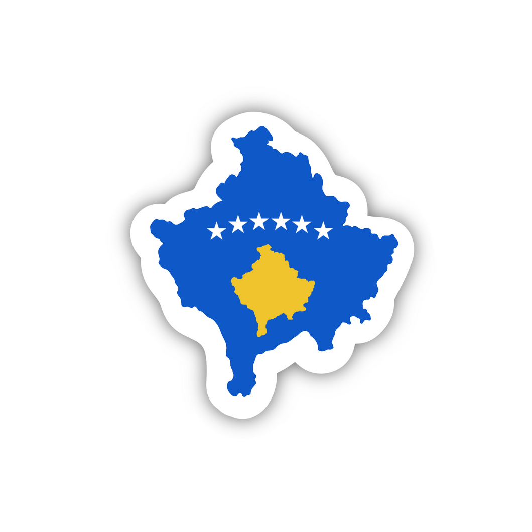 Kosovo Country Sticker, ~2” length