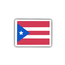 Load image into Gallery viewer, Puerto Rico Flag, Clear Sticker, 2x1.46
