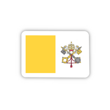 Load image into Gallery viewer, PRE-ORDER, Vatican City Flag, Clear Sticker, ~2” length
