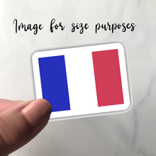 Load image into Gallery viewer, PRE-ORDER France Flag, Clear Sticker
