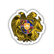 Load image into Gallery viewer, Armenia Coat of Arms Sticker - Waterproof Vinyl Decal, National Emblem, Patriotic Armenian Symbol, Durable, Weatherproof, 2-inch
