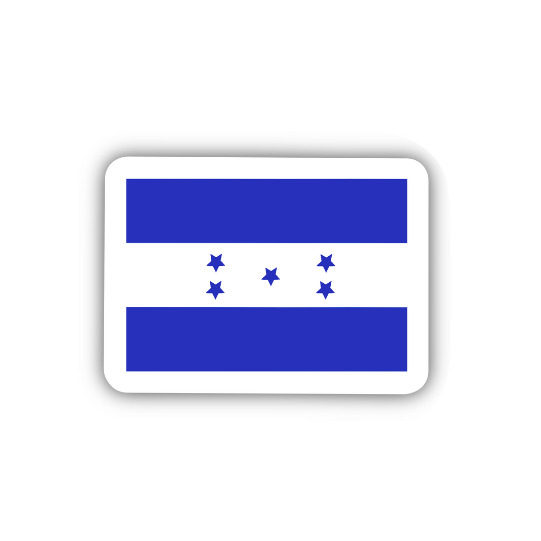 Honduras Flag, Clear Sticker