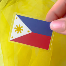 Load image into Gallery viewer, Philippines Flag, Clear Sticker, ~2” length
