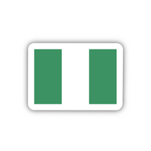 Load image into Gallery viewer, PRE-ORDER Nigeria Flag, Clear Sticker
