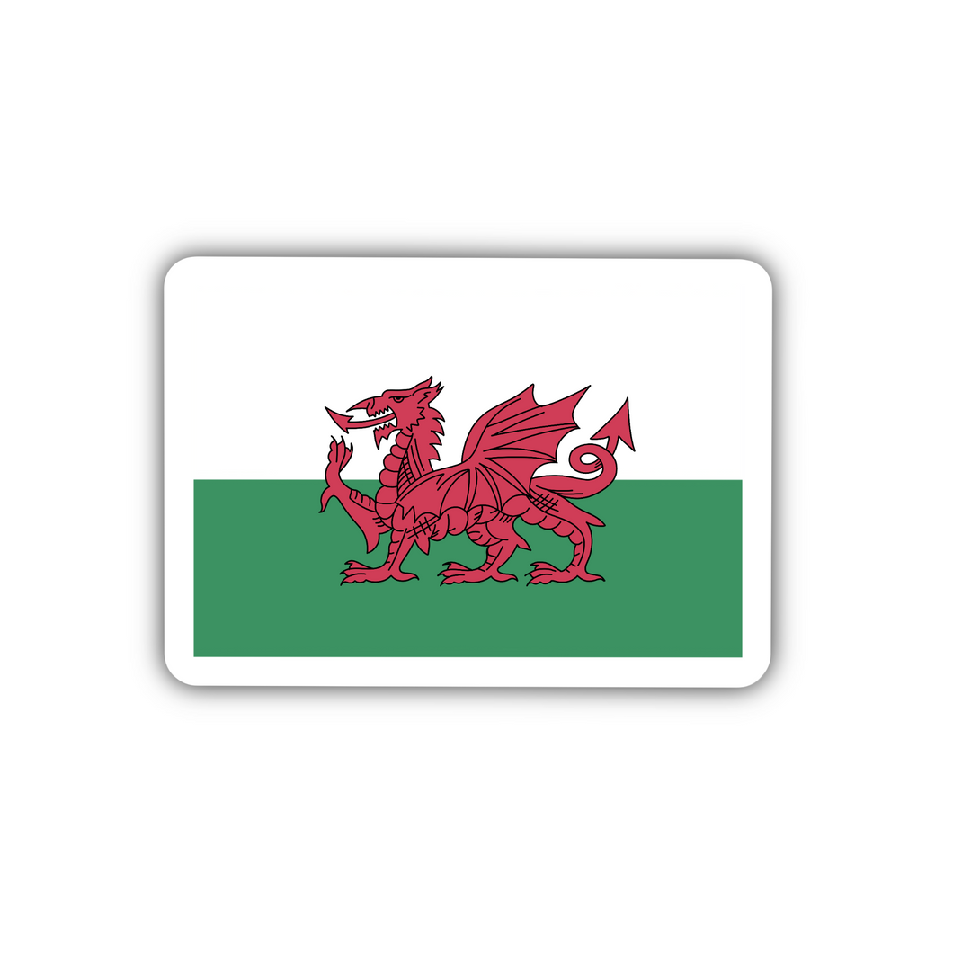 PRE-ORDER Wales Flag, Clear Sticker