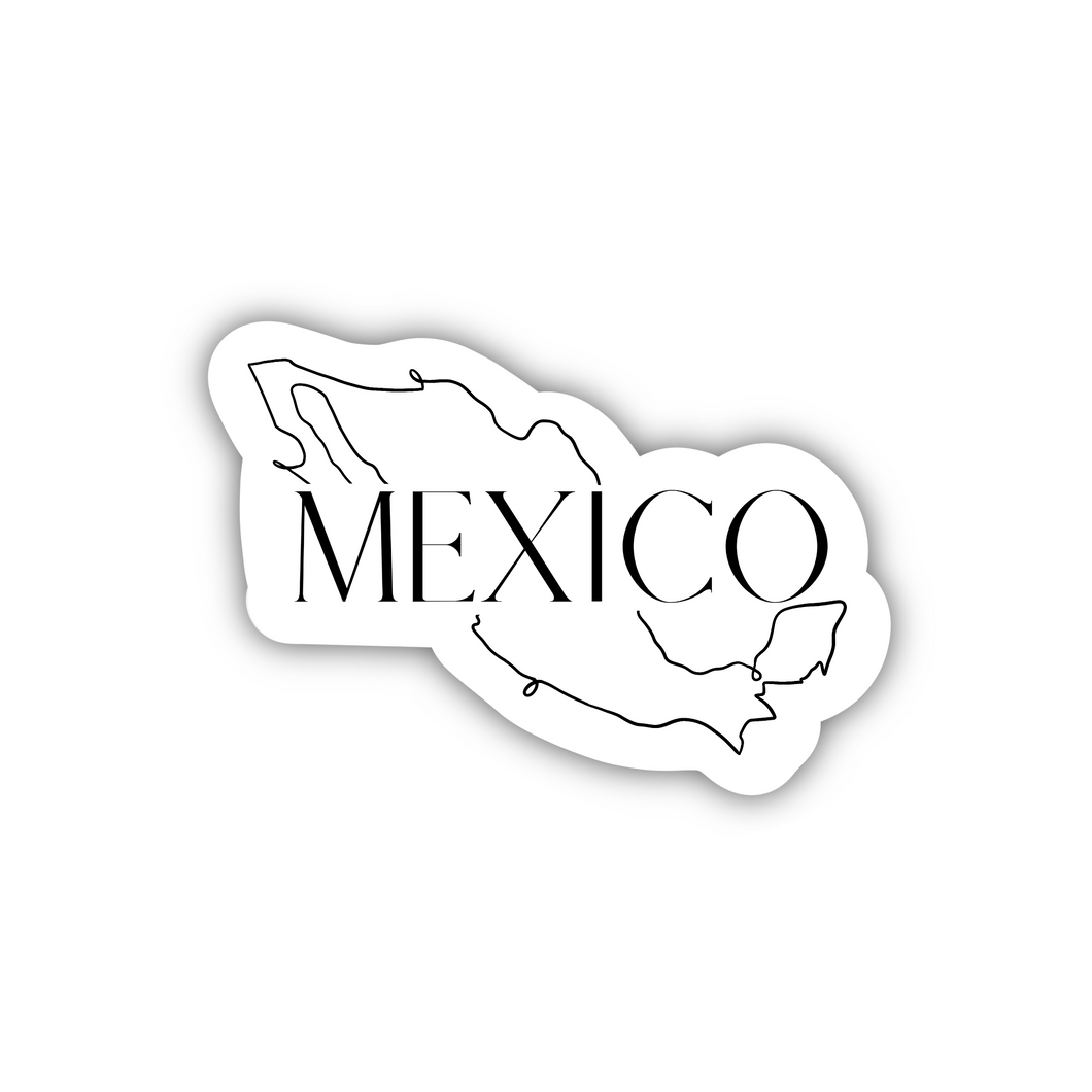 Mexico Country Outline Sticker, 2