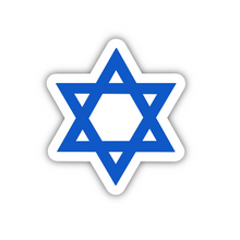 Load image into Gallery viewer, PRE-ORDER Judaism Symbol, Clear Sticker, ~2”x2”
