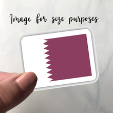 Load image into Gallery viewer, Qatar Flag, Clear Sticker
