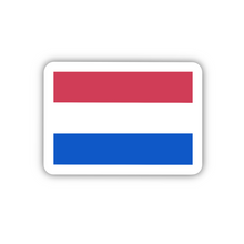 Load image into Gallery viewer, PRE-ORDER, Netherlands Flag, Clear sticker, ~2” length
