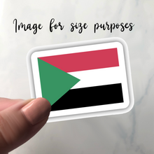 Load image into Gallery viewer, Sudan Flag, Clear Sticker
