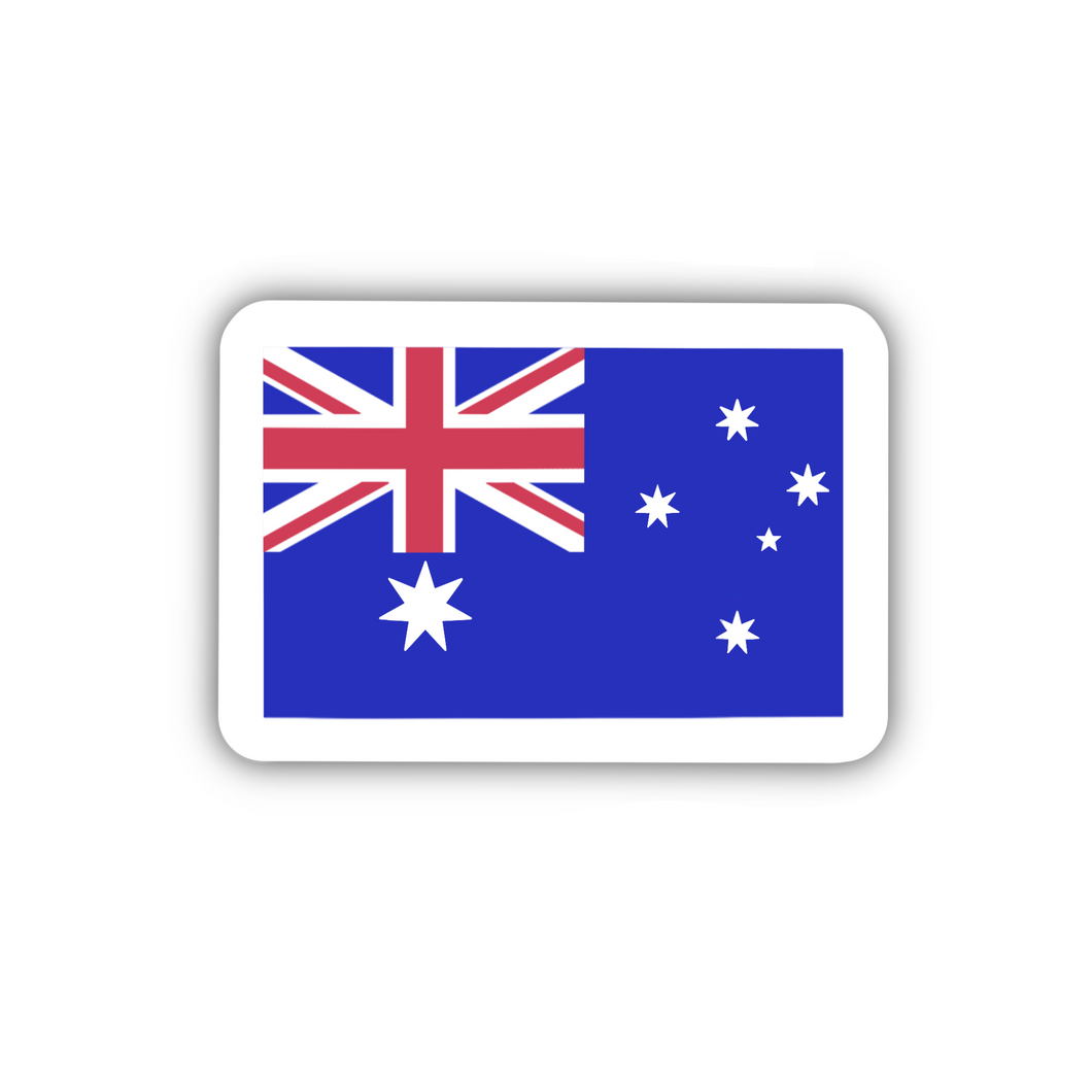 PRE-ORDER Australia Flag, Clear Sticker