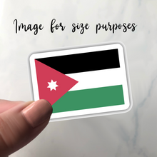 Load image into Gallery viewer, Jordan Flag, Clear Sticker
