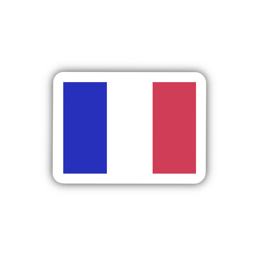 PRE-ORDER France Flag, Clear Sticker